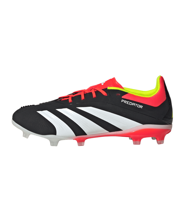 adidas Predator Elite FG Solar Energy Kids Schwarz Weiss Rot - schwarz