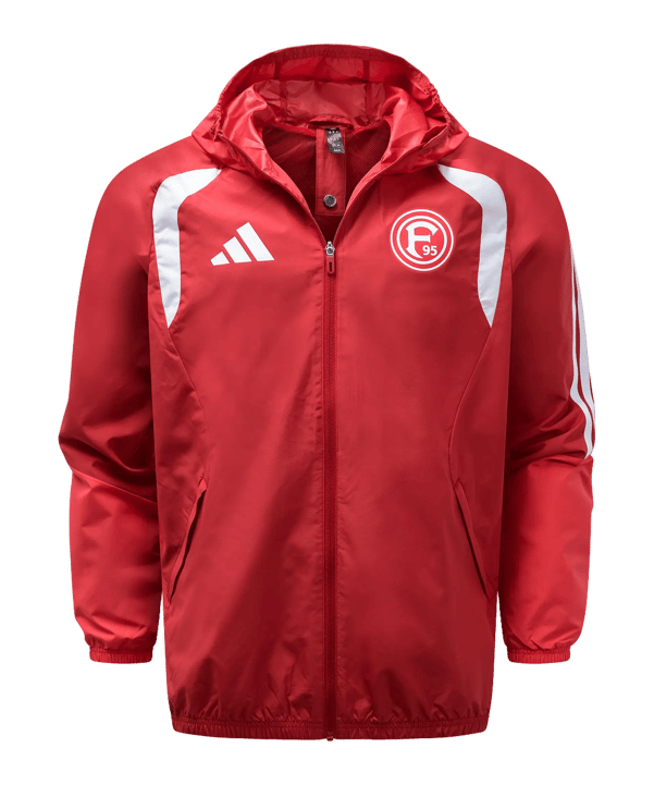 adidas Fortuna Düsseldorf Allwetter Veste Rouge - rouge