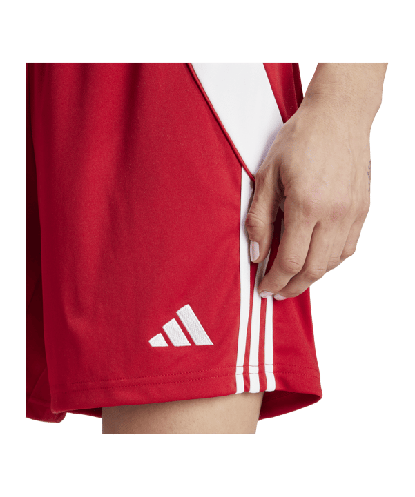 adidas Tiro 24 Short Damen Rot Weiss - rot