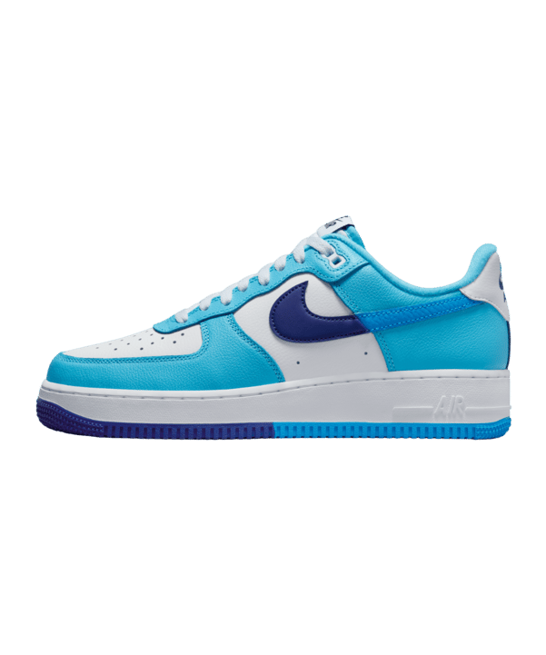Nike Air Force 1 07 LV8 Weiss Blau F100 - weiss