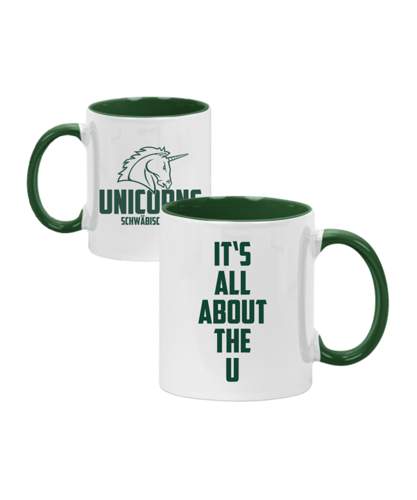 Unicorns Tasse #theUpott Grün Weiss - gruen