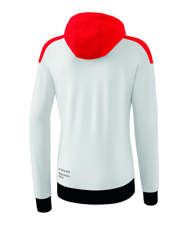 Erima Change by Kapuzenjacke Damen Weiss Rot - weiss