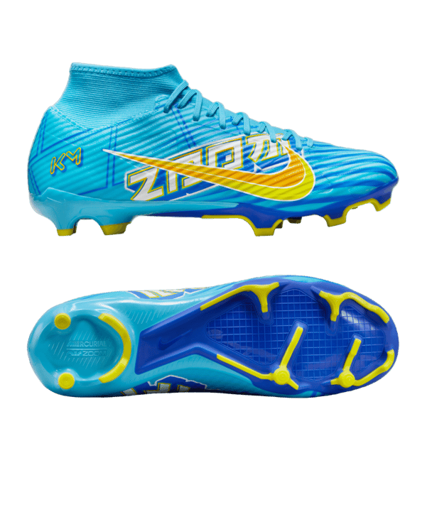 Nike Air Zoom Mecurial Superfly IX Academy FG/MG Mbappe Signature Blau F400 - blau