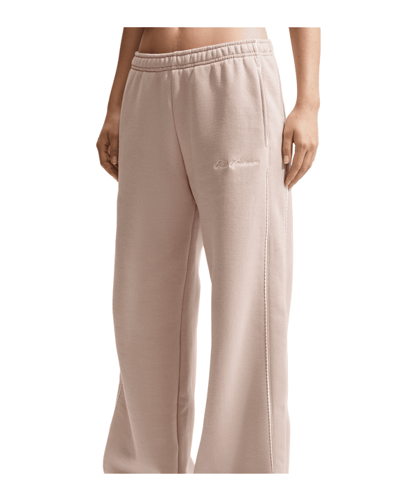 Nike Studio Fleece Scallop Broek Dames Bruin K236 - bruin