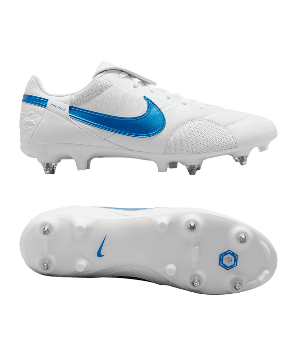Nike Premier III SG-Pro AC Weiss Blau F100 - weiss