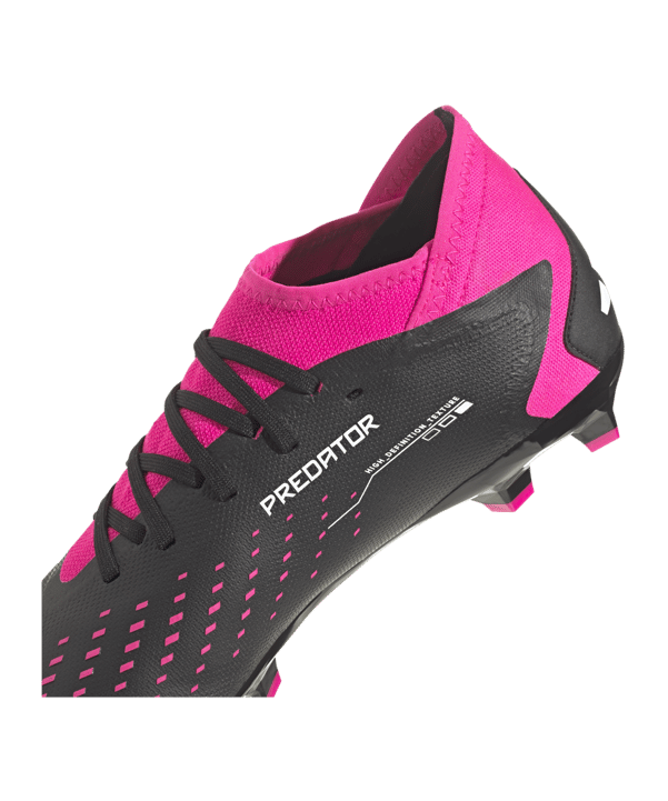 adidas Predator Accuracy.3 FG Own Your Football Schwarz Weiss Pink - schwarz