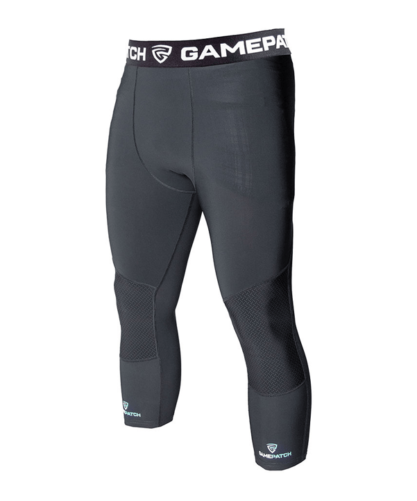 Gamepatch 3/4 Abrasiresistant Knee Padding Tight Tight Schwarz - schwarz