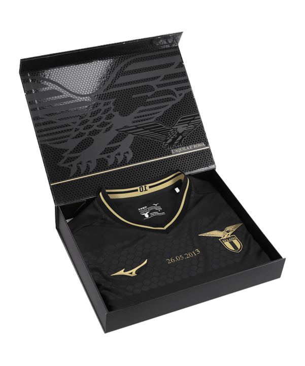 Mizuno Lazio Rom X Anniversario Sondertrikot 2022/2023 Schwarz F09 - schwarz