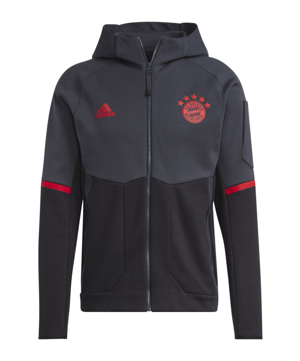 adidas FC Bayern München Tracktop Jacke Schwarz - schwarz