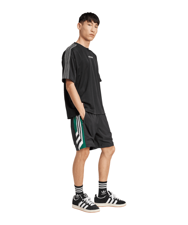 adidas Originals 90s Football Short Black - schwarz