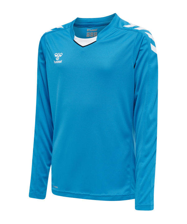 Hummel hmlCORE XK Trikot langarm Kids Blau F8729 - blau