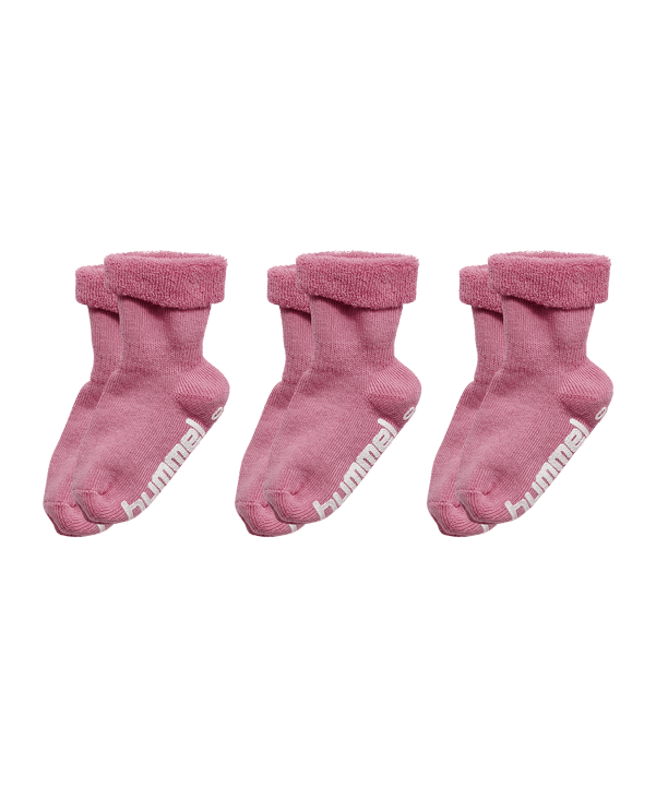 Hummel Mini Non Slip 3-Pack Socken Kids Rosa F3203 - rosa