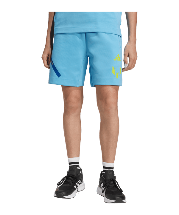 adidas Messi ZNE Short Kids Blau - blau