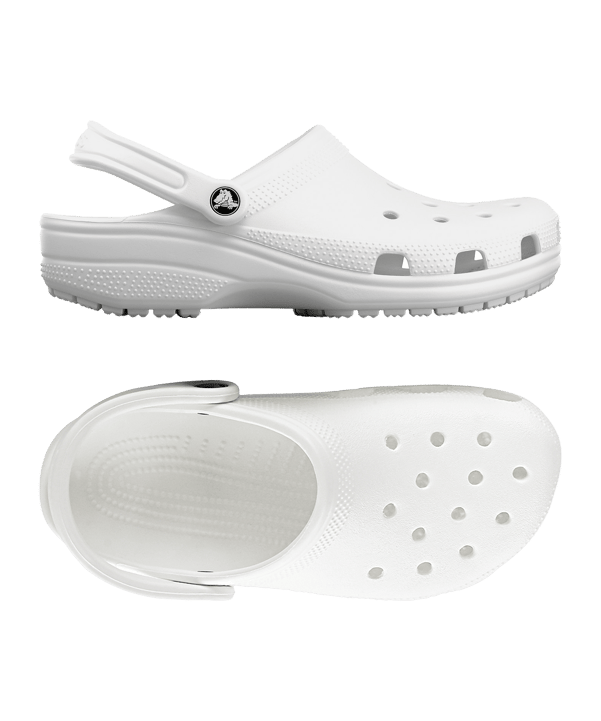 Crocs Classic Clog Badelatsche Weiß - weiss