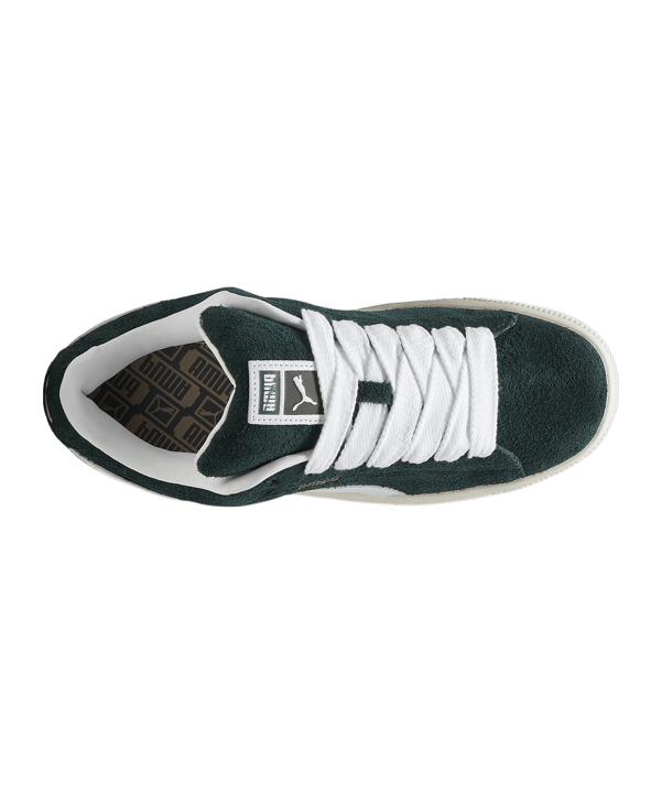 PUMA Suede XL Hairy Grün Weiss F02 - gruen