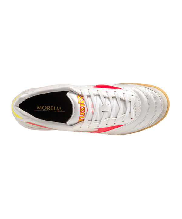 Mizuno Morelia Sala Elite IN Halle Release Weiss Rot Gelb F64 - weiss