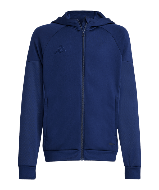 adidas Tiro 25 Travel Kapuzenjacke Kids Blau - blau