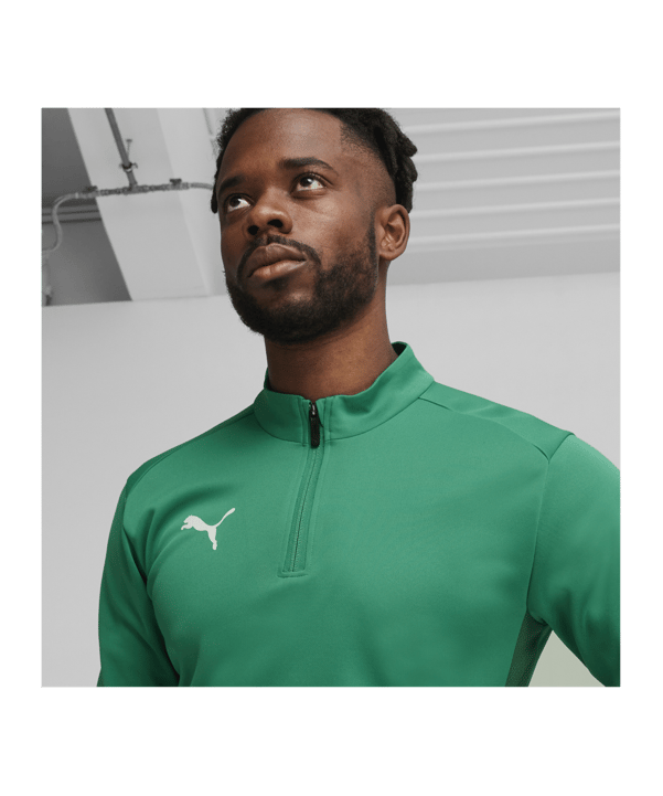 PUMA teamGOAL Training 1/4 Zip Sweatshirt Grün F05 - gruen
