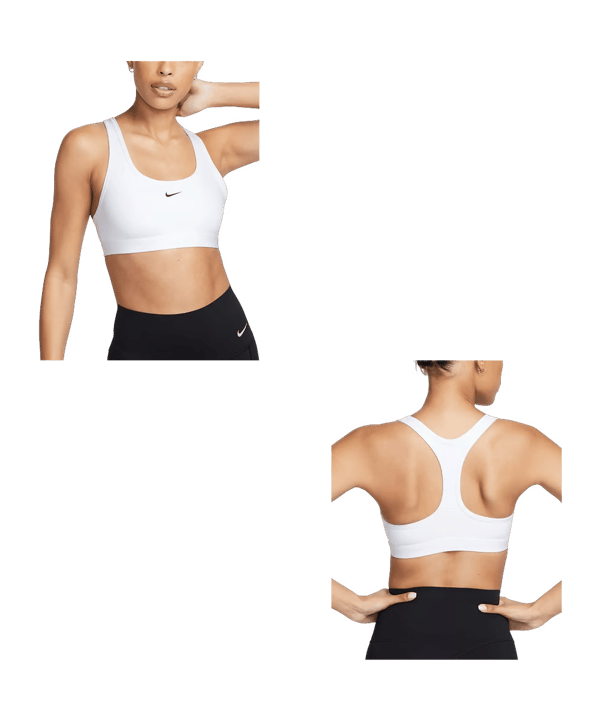Nike Swoosh Light Support Bra Sport-BH Damen F100 Damen Weiss F100 - weiss