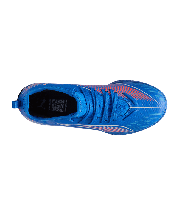 PUMA ULTRA 6 Match Mid IN Untamed Kids Blau F01