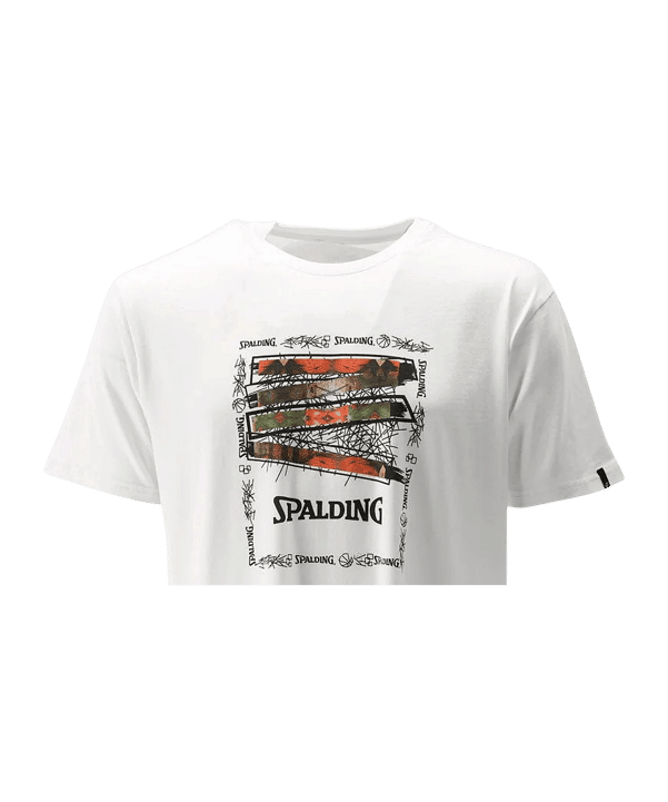 Spalding Logo SS23 T-Shirt Weiß - weiss