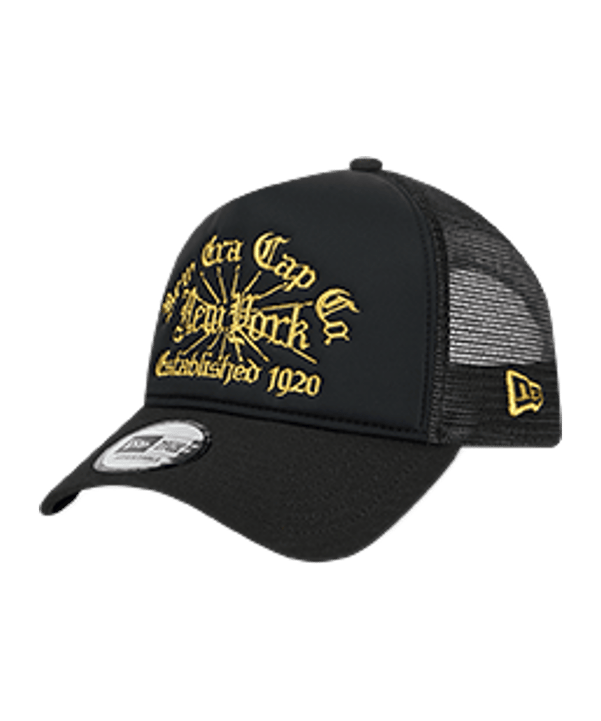 New Era New York Trucker Cap Schwarz - schwarz