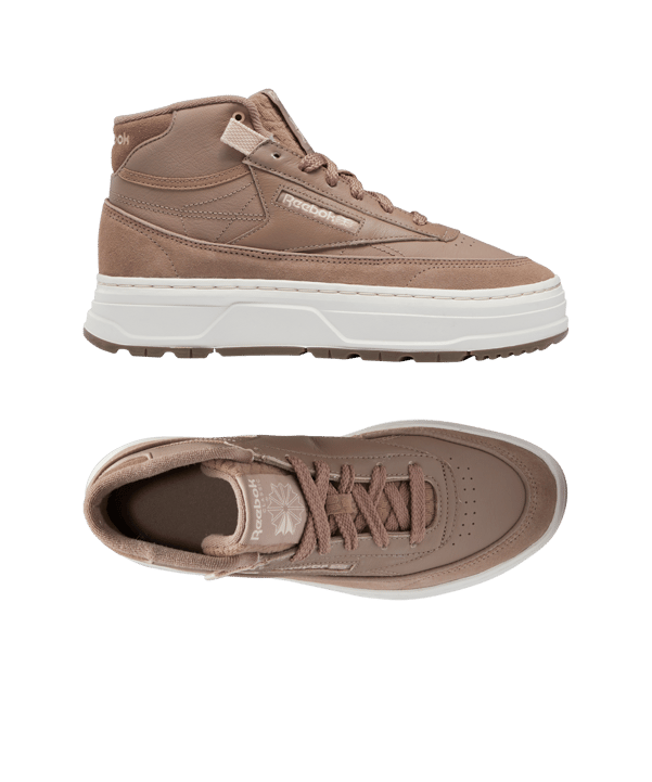 Reebok Club C Geo Mid Damen Beige - lila