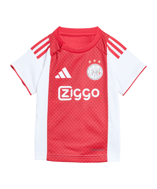 adidas Ajax Amsterdam Baby Trikot Set Home 2025/2026 Kids Weiß - weiss