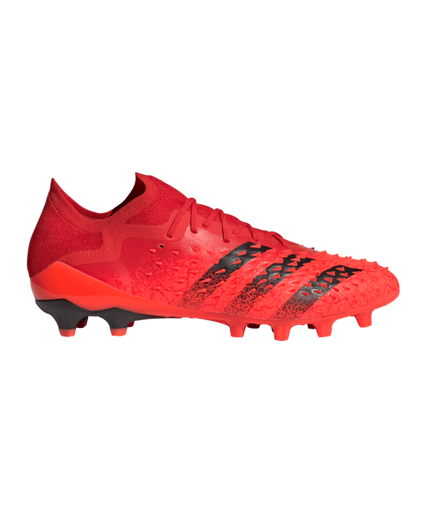 adidas Predator FREAK.1 L AG Meteorite Rot Schwarz - rot