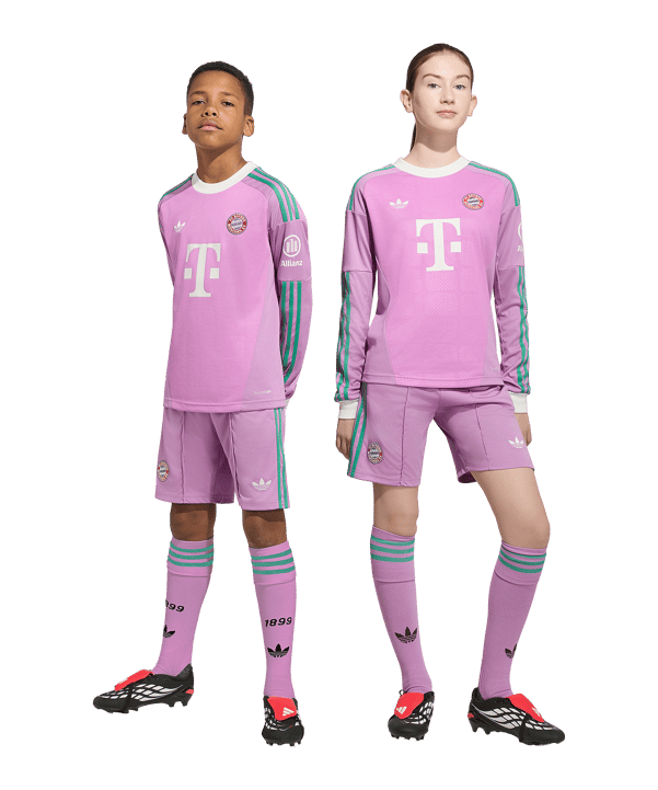 adidas FC Bayern München Torwartshort Away 2026/2027 Kids Lila