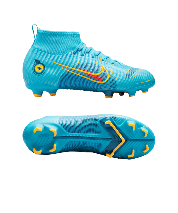 Nike Jr Mercurial Superfly VIII Blueprint Pro FG Kids Blau F484 - blau