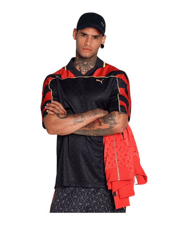 PUMA ROAD TO UNITY Relaxed AOP Football Trikot - schwarz