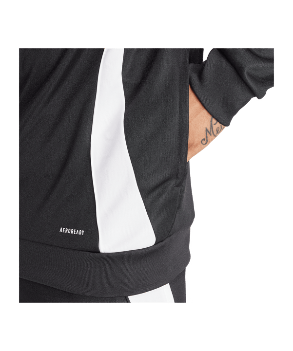 adidas Tiro 24 Trainingsjacke Schwarz Weiss - schwarz
