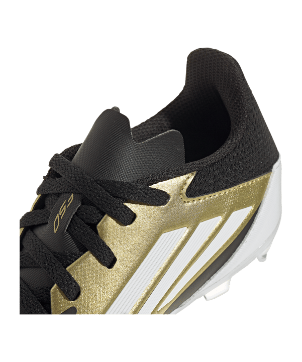 adidas F50 League FG/MG Messi Triunfo Dorado Kids Gold Weiss - gold