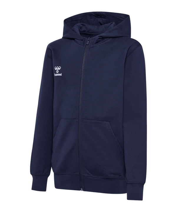 Hummel GO 2.0 Kapuzenjacke Kids Blau F7026 - blau