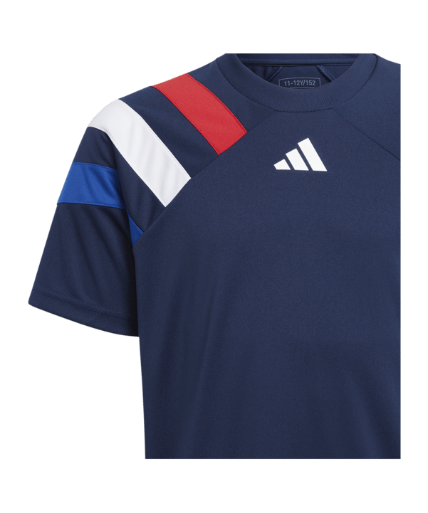 adidas Fortore 23 Trikot Kids Blau Rot Weiss - blau
