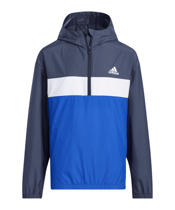 adidas Sportswear Woven Anorak Jacke Kids Blau - blau