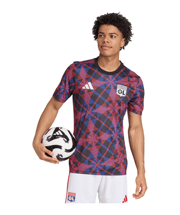 adidas Olympique Lyon Prematch T-Shirt 2025/2026 Schwarz - schwarz