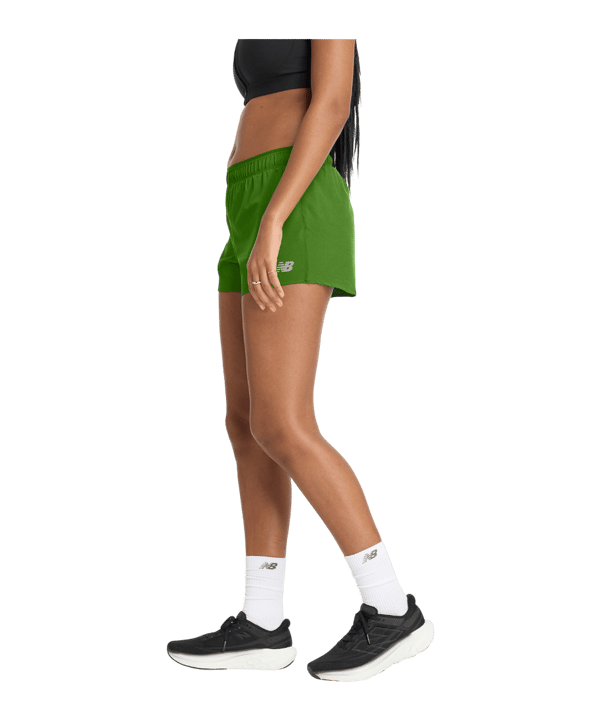 New Balance RC 3" Laufshort Damen Grün - gruen