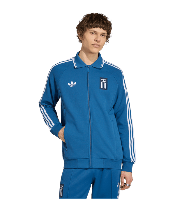 adidas EPO Griechenland Anthem Jacke 2026 Blau - blau