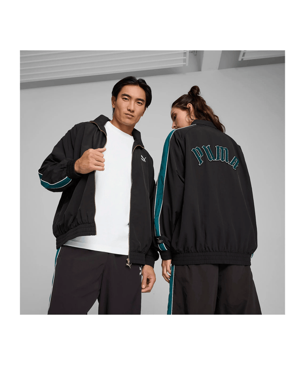 PUMA T7 Play Paris Jacke Schwarz F01 - schwarz