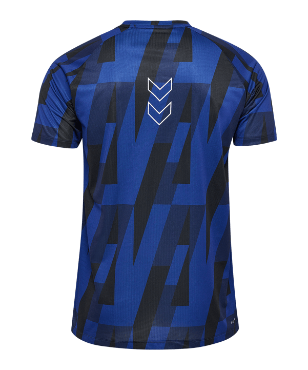 Hummel Court Aop Light Weight T-Shirt Blau F8558 - blau