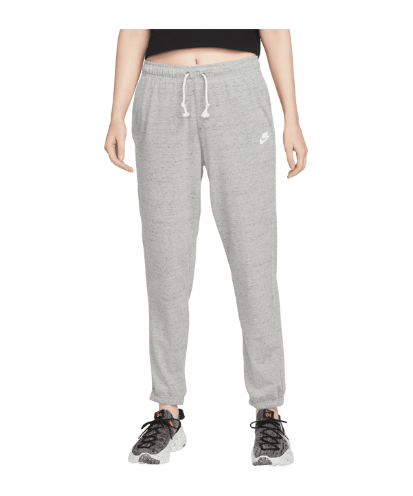 Nike Gym Vintage Jogginghose Damen Grau Weiss F063 - grau