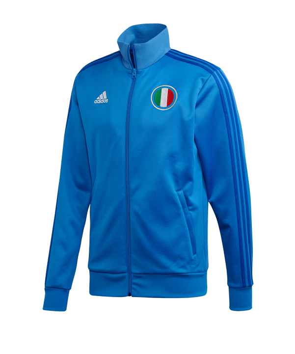 adidas Italien Trainingsjacke Blau - blau