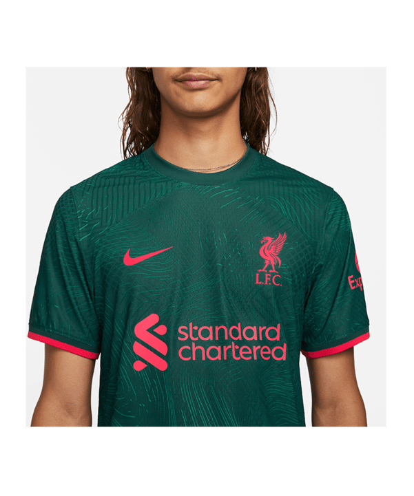 Nike FC Liverpool Auth. Trikot UCL 2022/2023 Grün F377 - gruen