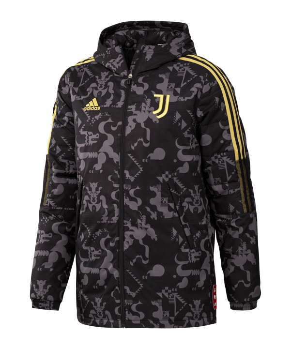 adidas Juventus Turin CNY Padded Jacke Schwarz - schwarz