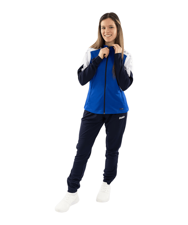 JAKO Dynamic Polyester Trainingsjacke Damen Blau F405 - blau