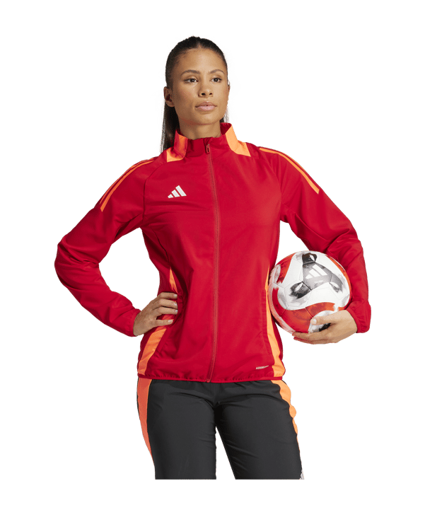 adidas Tiro 24 Competition Präsentationsjacke Damen Rot - rot