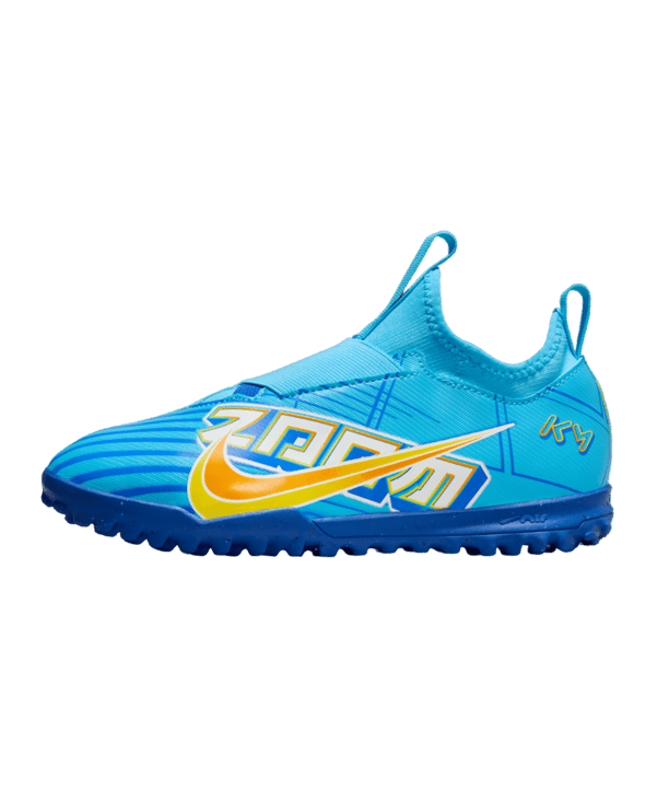 Nike Jr Air Zoom Mercurial Vapor XV Academy TF Mbappe Signature Kids Blau F400 - blau