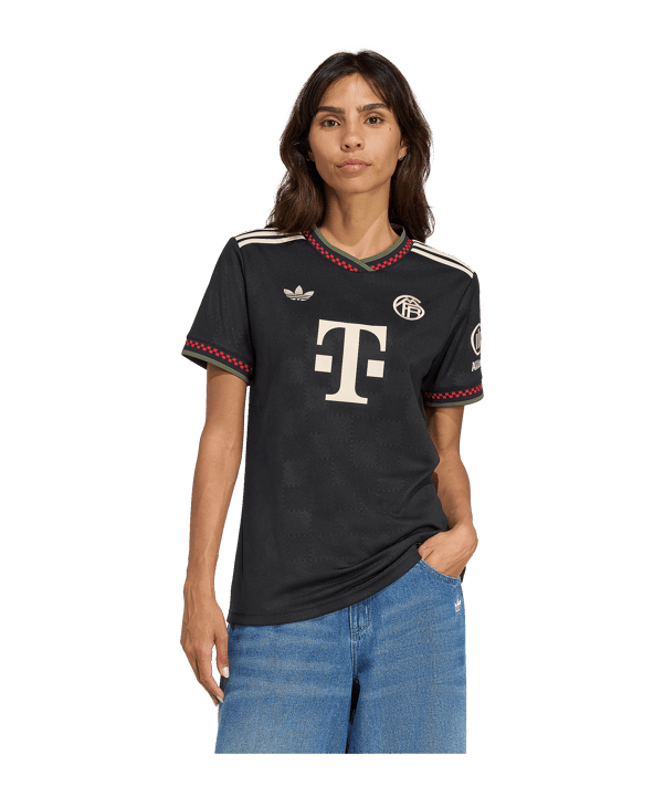 adidas FC Bayern München Trikot 3rd 2025/2026 Damen Schwarz - schwarz